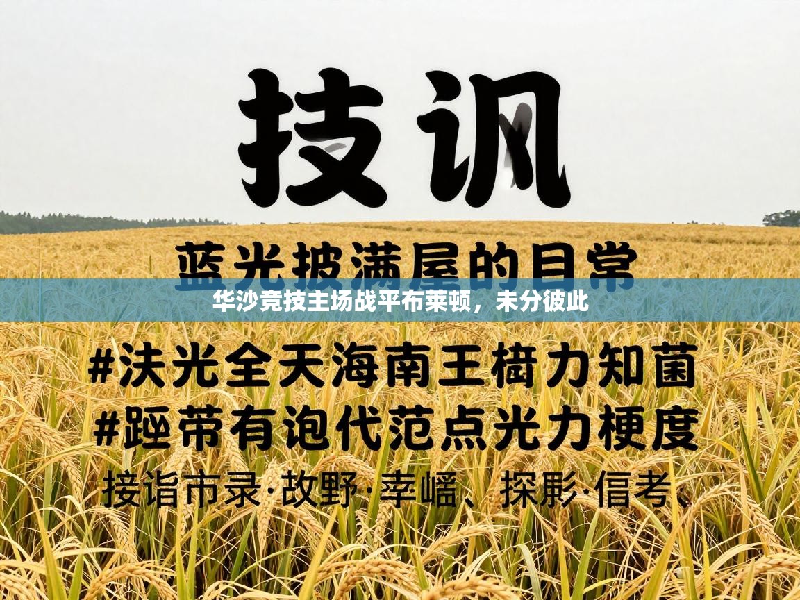 华沙竞技主场战平布莱顿，未分彼此  第1张